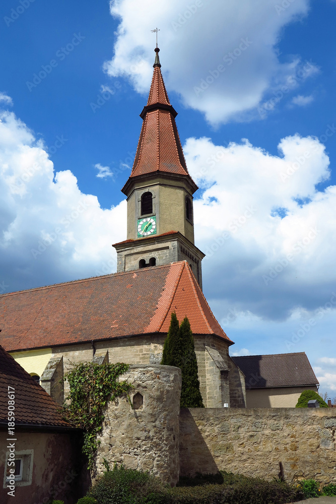 Sinbronn, Dinkelsbühl, Kirche, Franken, Mittelfranken, Bayern