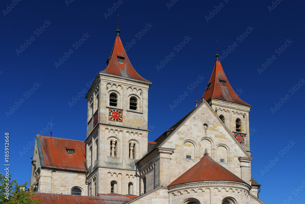 Fototapeta premium Basilika in Ellwangen, Baden Württemberg, Deutschland