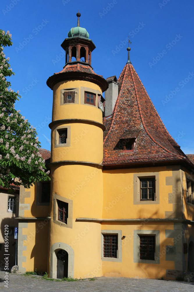 Hegereiterhaus in Rothenburg ob der Tauber, Bayern, Deutschland