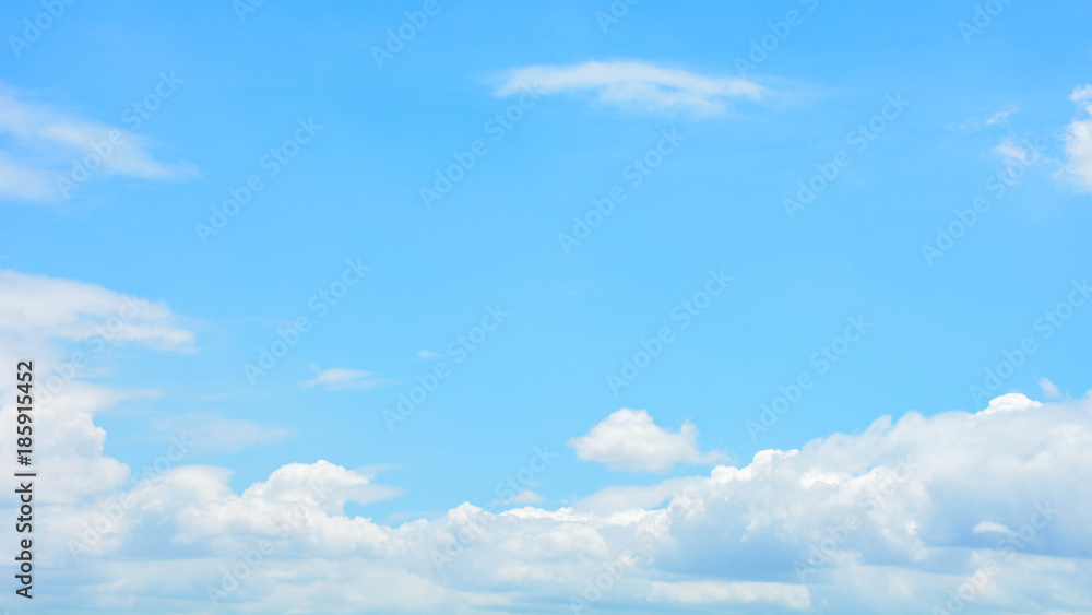 blue sky with cloud in summer - background