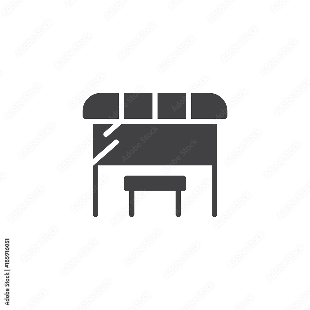 Bus station icon vector, filled flat sign, solid pictogram isolated on white. Symbol, logo illustration Bus station icon vector, filled flat sign, solid pictogram isolated on white. Symbol, logo illustration