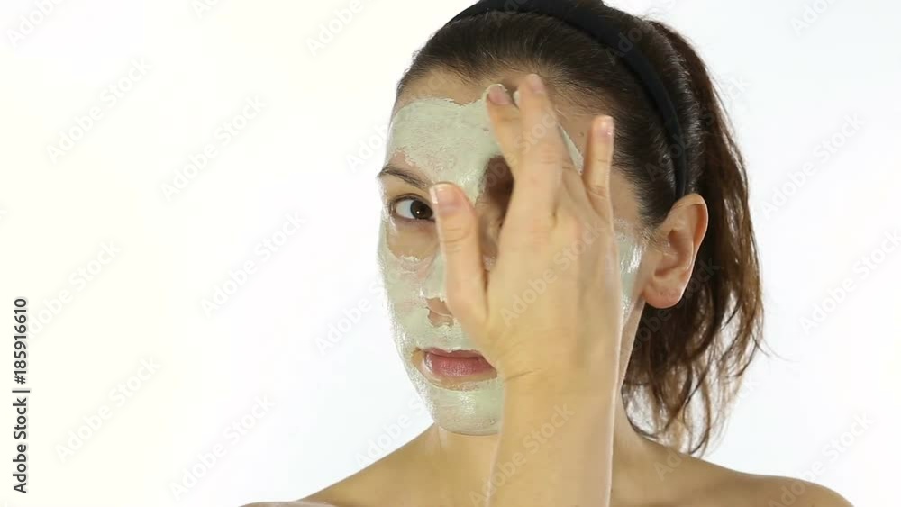 Homemade spa therapy for attractive european woman. Homemade spa therapy for attractive european woman.