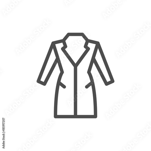 Coat line icon