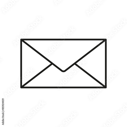 Envelope white icon