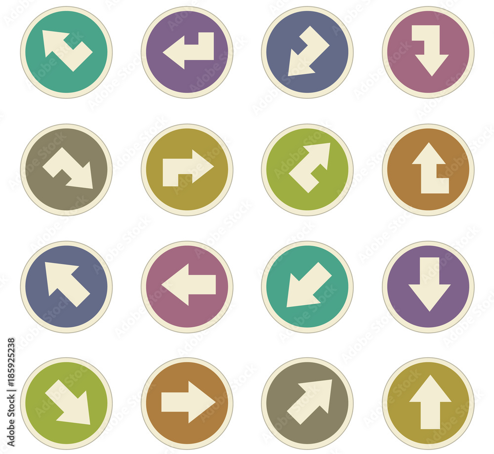 Arrows paper stickers Arrows paper stickers