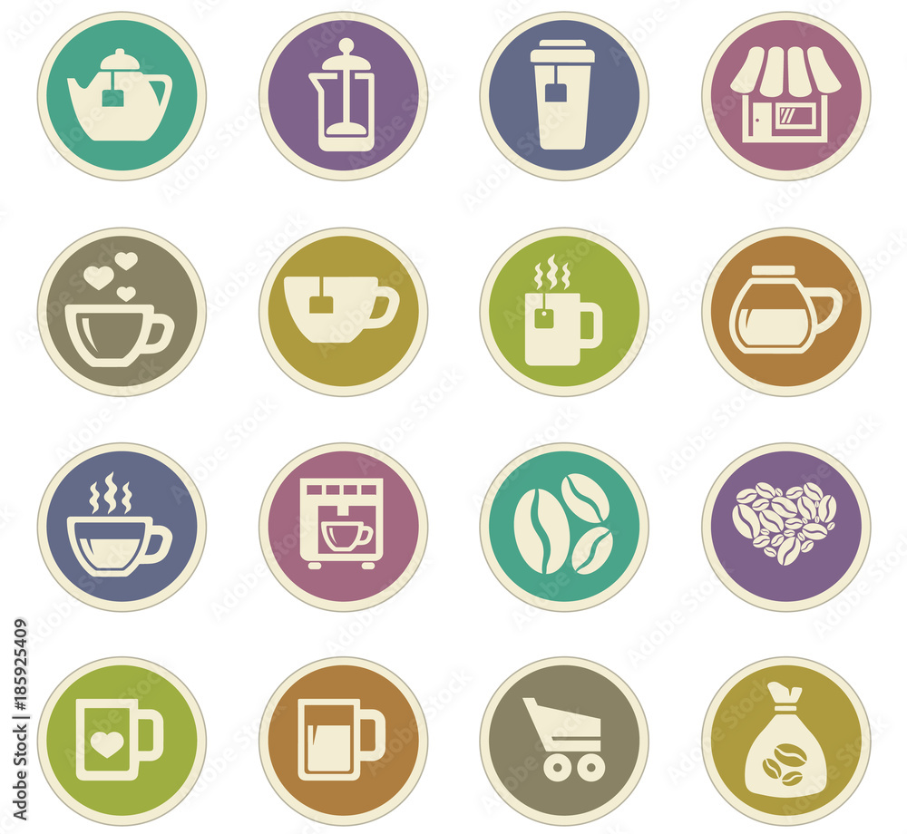 Coffee paper stickers Coffee paper stickers