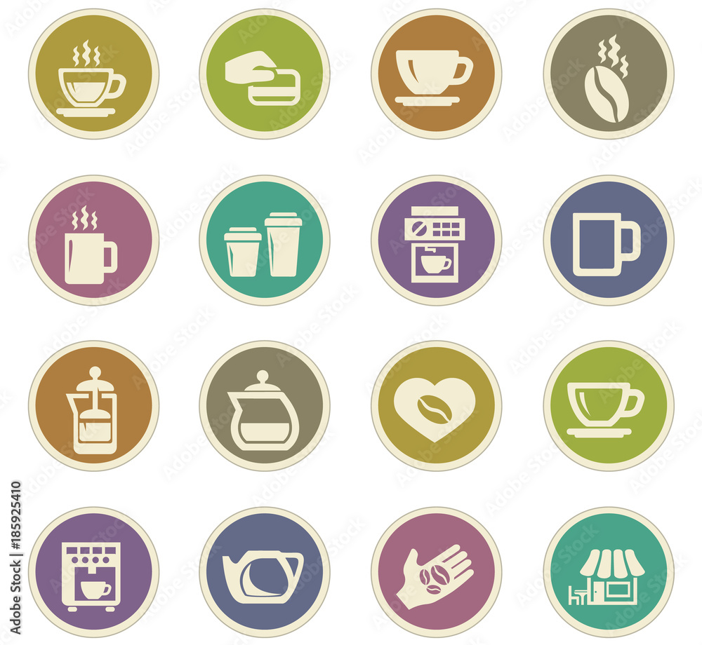 Coffee paper stickers Coffee paper stickers