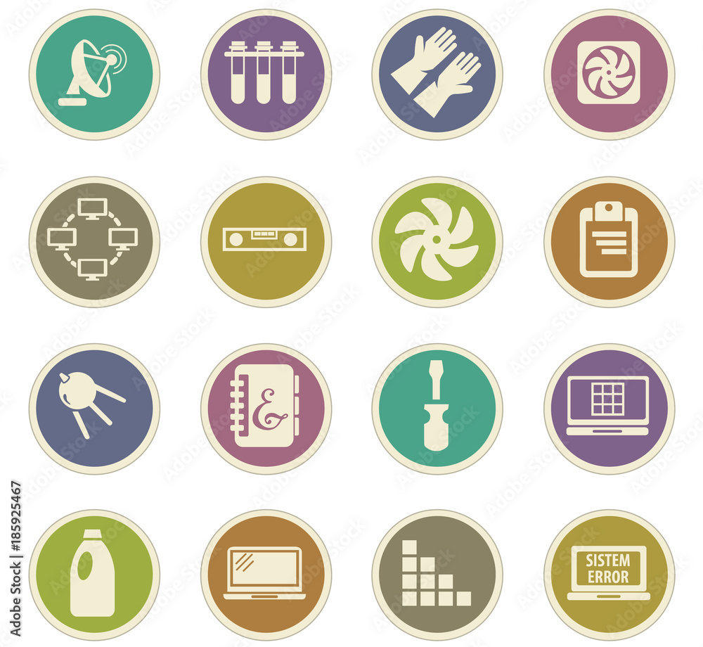Courses school paper stickers Courses school paper stickers