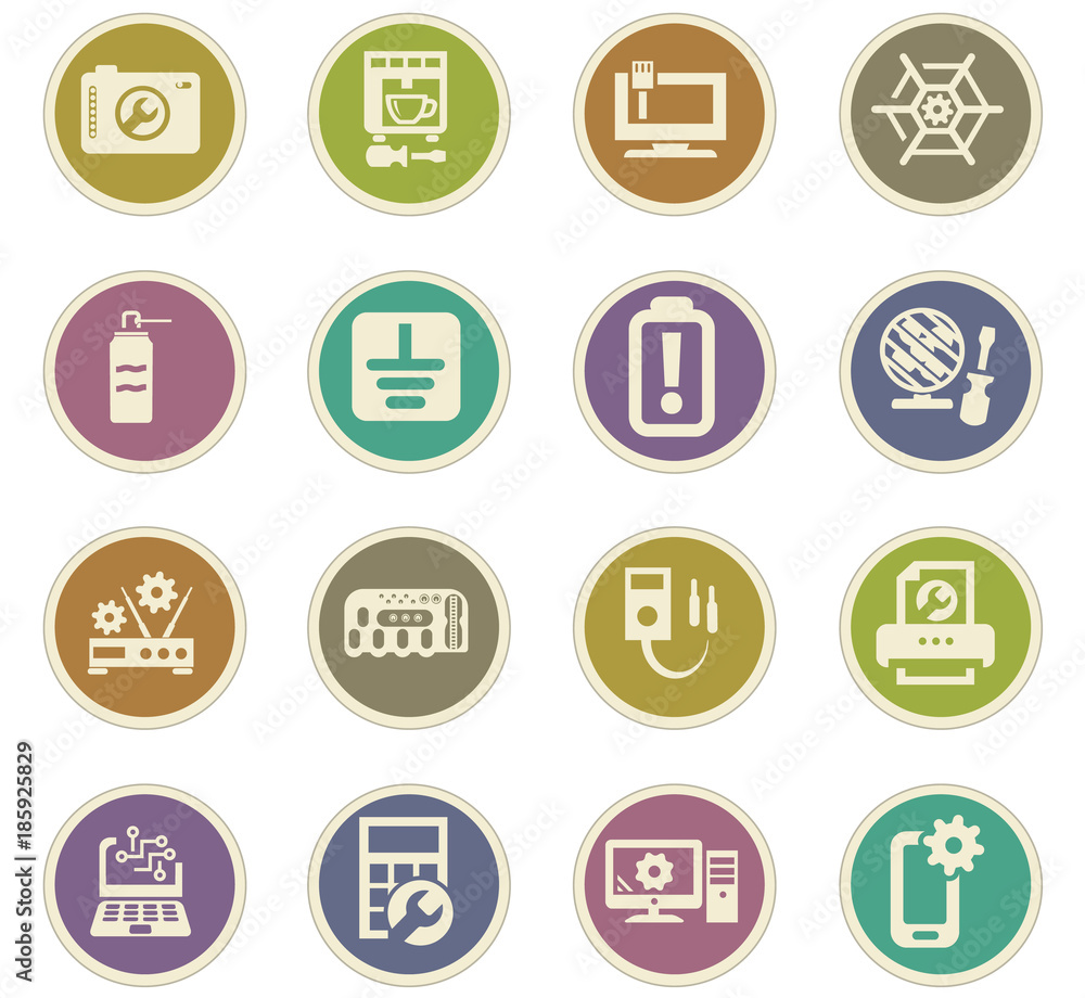 Electronic repair paper stickers Electronic repair paper stickers