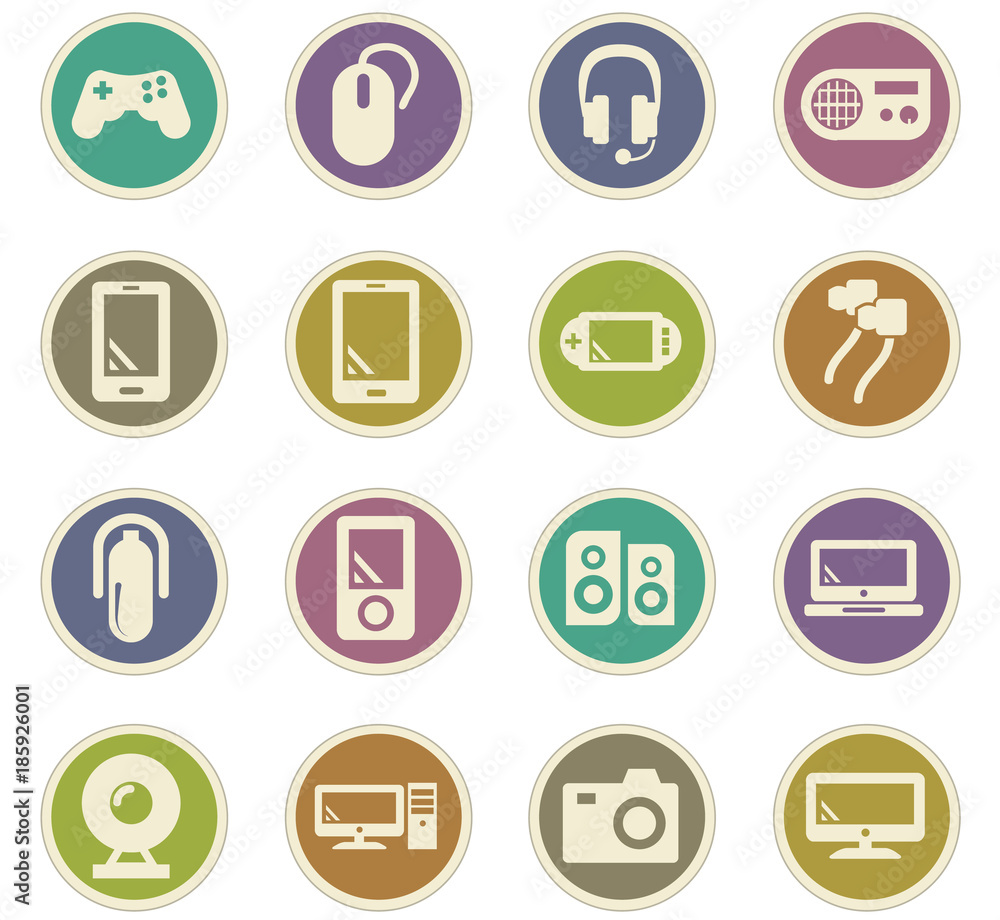 Gadget icons set Gadget icons set