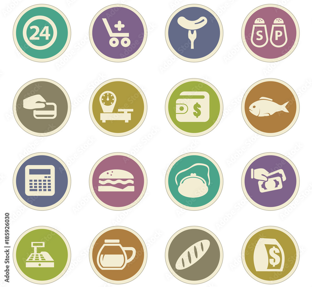 Grocery store paper stickers Grocery store paper stickers