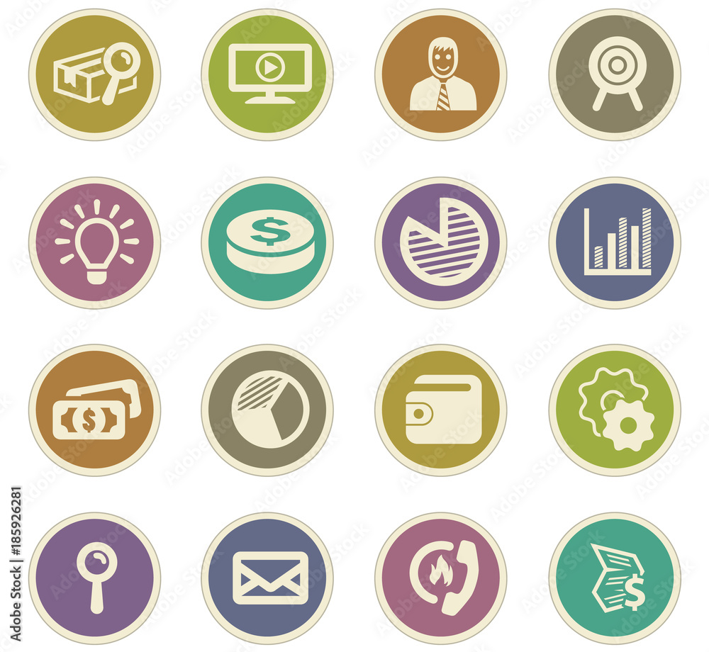 Marketing icons set