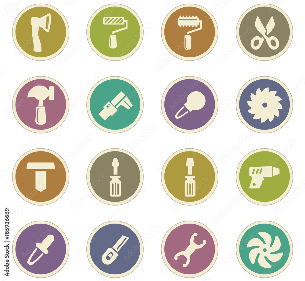 Work tools paper stickers Work tools paper stickers