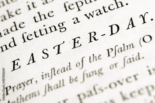 Order for Easter Day in a very old version of the Book of Common Prayer  CofE 
