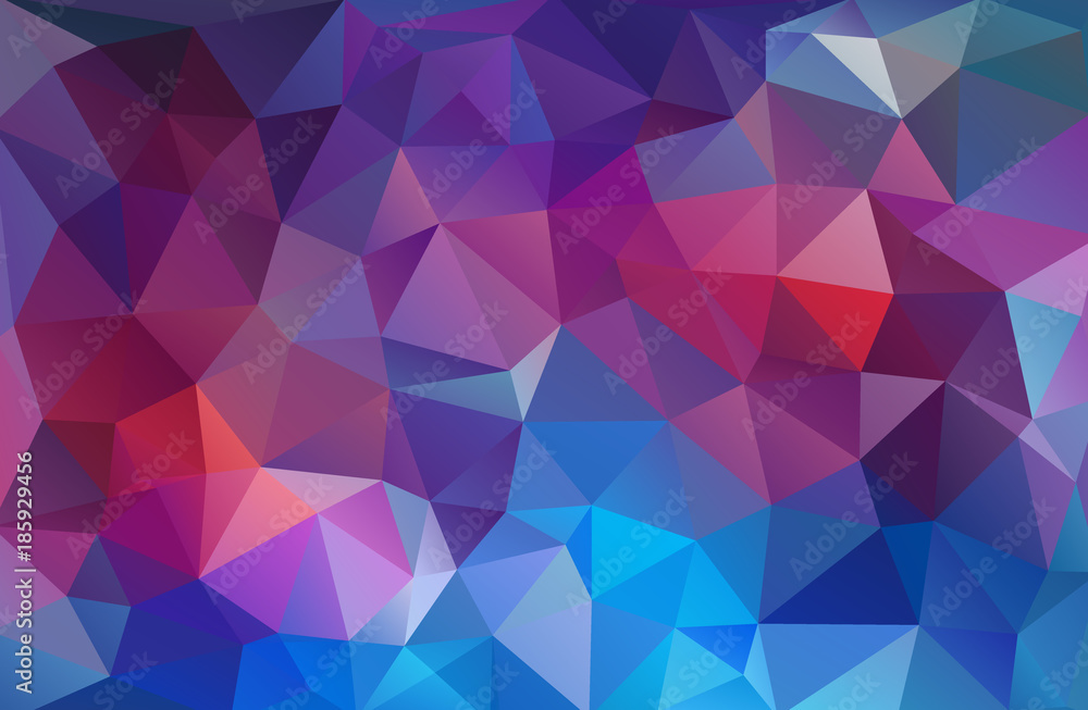 Fototapeta premium Bright mulicolor triangle mosaic background