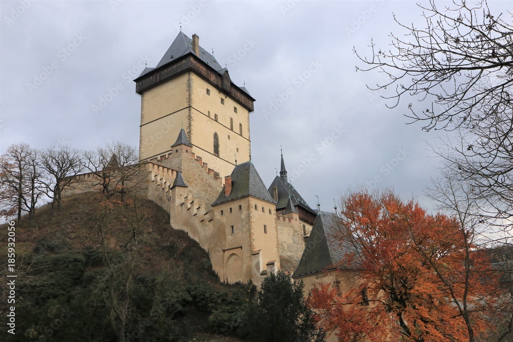 fairytale Karlštejn Castle, Czech Republic