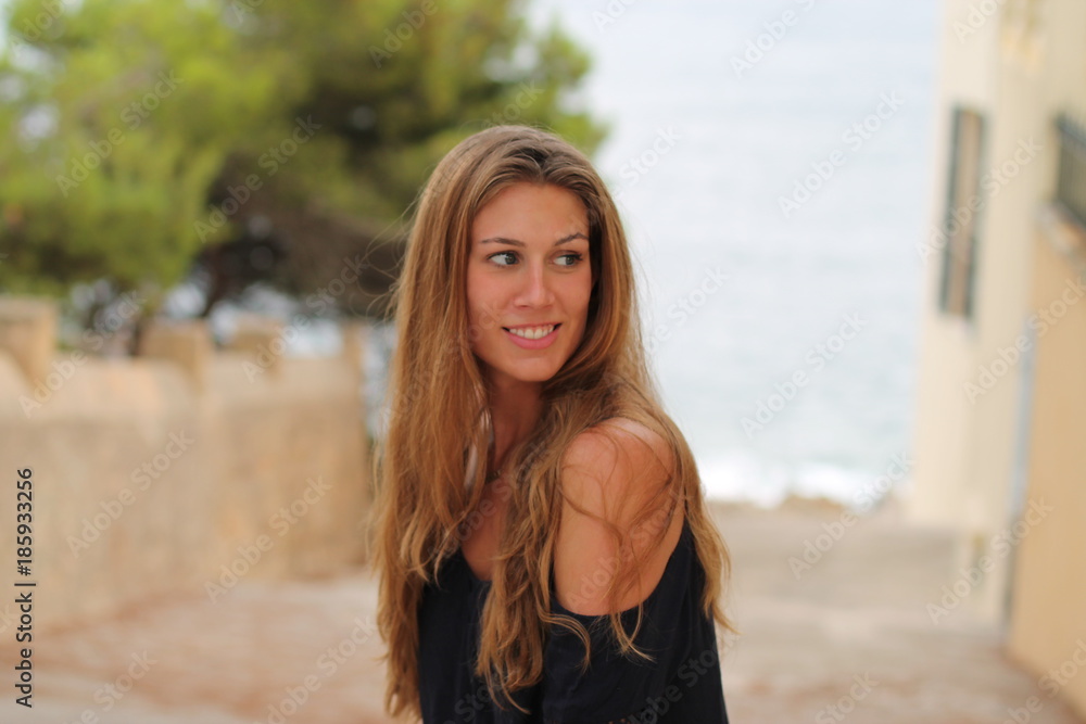 young woman smiling