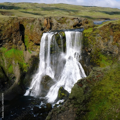 Fototapeta Naklejka Na Ścianę i Meble -  Iceland, Waterfall, Fagrifoss, 