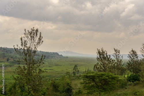 The landscape in Rwanda