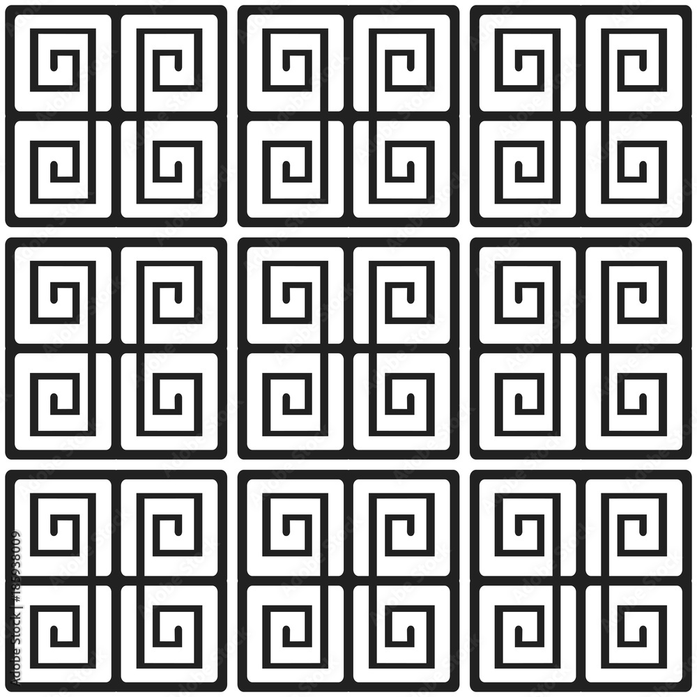 Seamless stylish texture with ancient style, square theme
