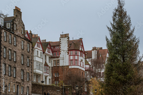 A red-roofed medieval building  photo