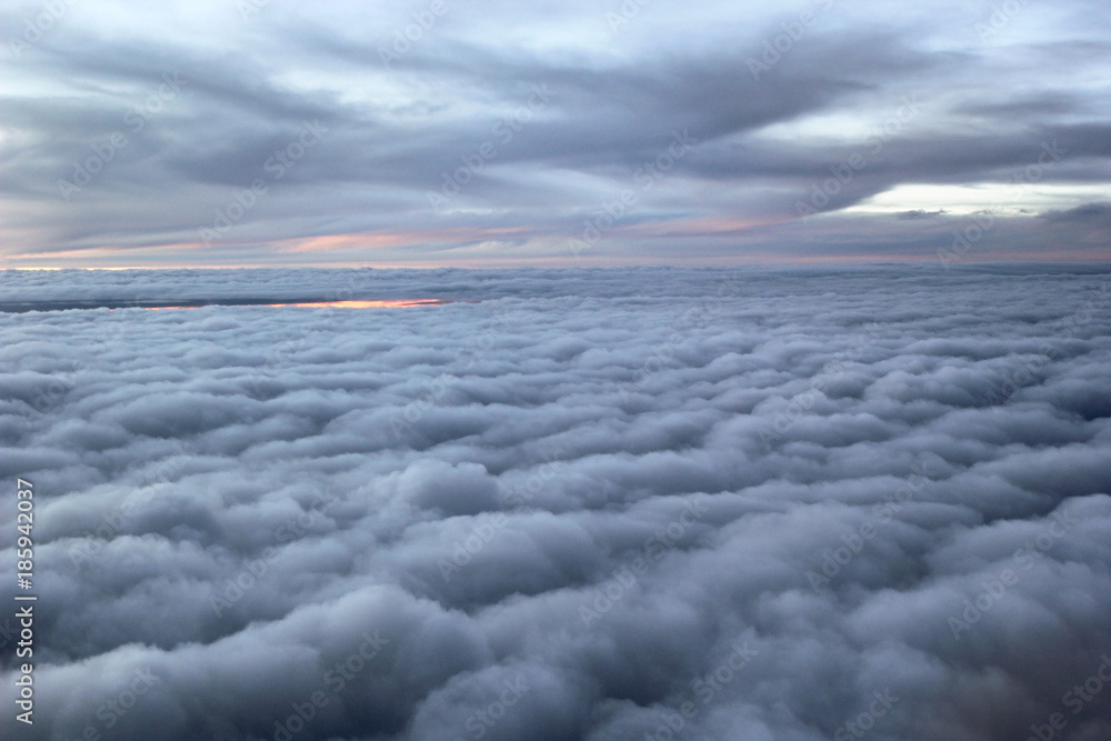 Fototapeta premium cloud, view from the window of an airplane