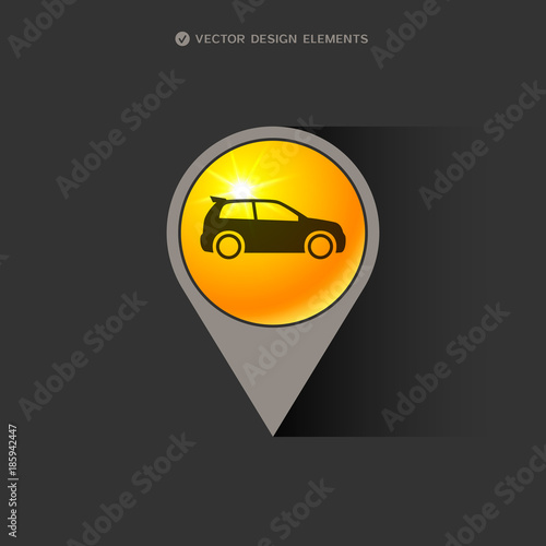 Web design of car icon