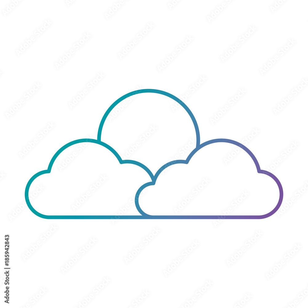 cloud and sun weather icon vector illustration design cloud and sun weather icon vector illustration design