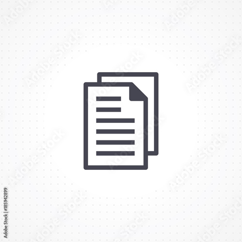 File icon. Modern flat line document icon. Paper vector symbol in line style. Illustration isolated for graphic and websites