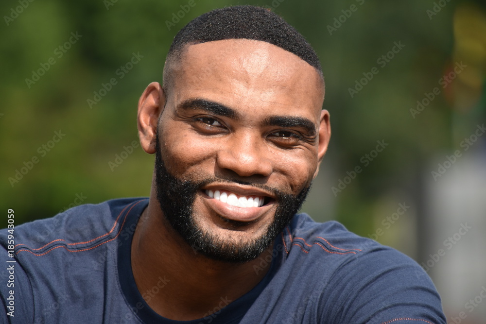 Fototapeta premium Bearded Male Smiling