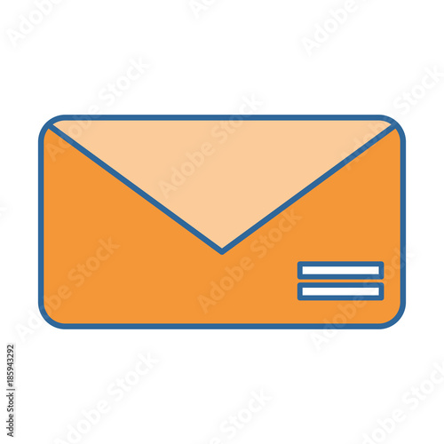 envelope mail isolated icon vector illustration design
