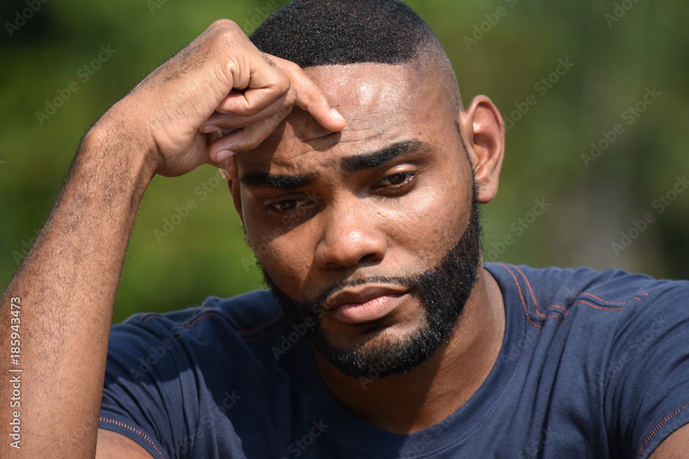 Obraz premium Male And Depression