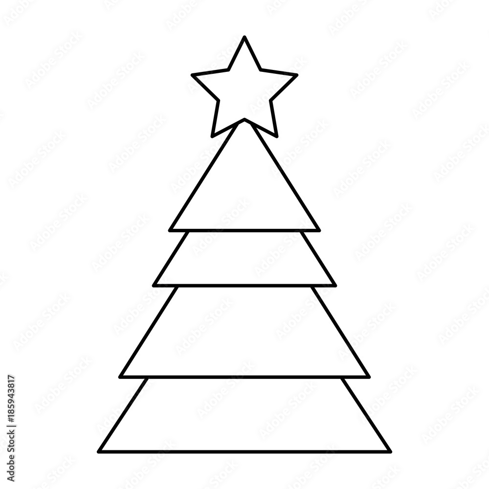 christmas tree isolated icon vector illustration design christmas tree isolated icon vector illustration design