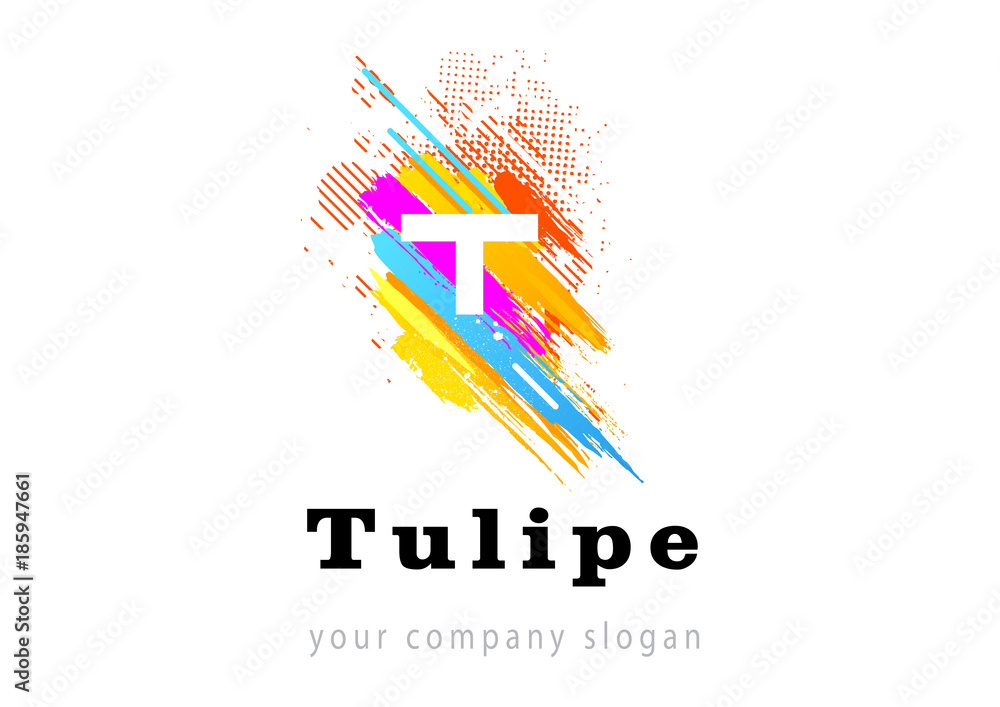 Fototapeta letter T logo Template for your company