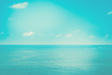 soft focus  blue sea and sky   fresh summer nature background