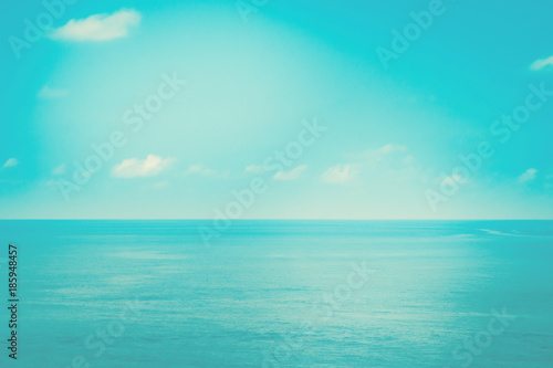 soft focus blue sea and sky fresh summer nature background