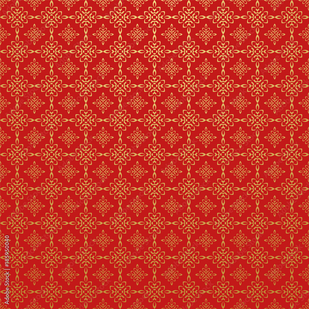 Red Wallpaper Asian texture: Chinese, Japanese, Indian. Vector image Stock  Vector | Adobe Stock