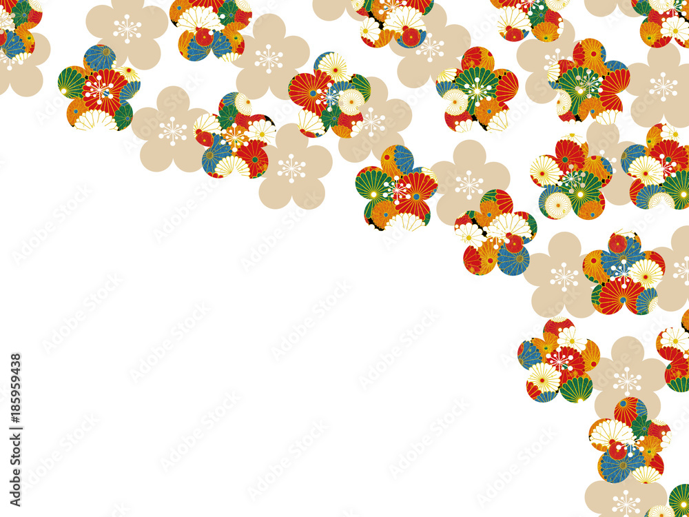 梅 正月 新春 花 Stock イラスト Adobe Stock