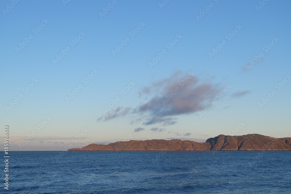 Beautiful landscape of the Barents Sea at the arctic coast in Teriberka Beautiful landscape of the Barents Sea at the arctic coast in Teriberka