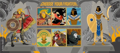 fighting game select screen