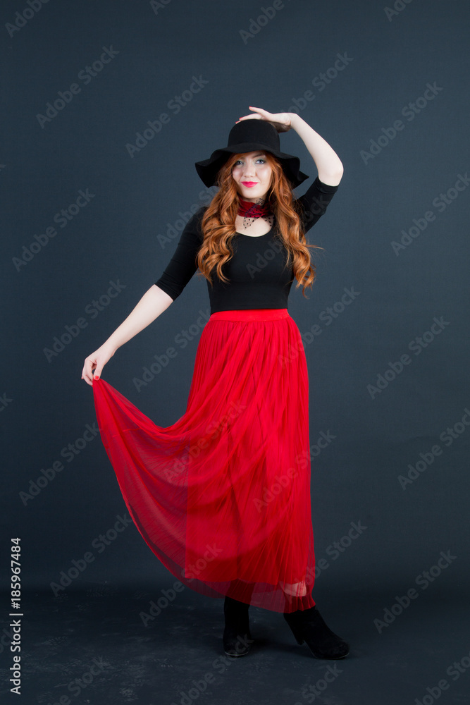 Fototapeta premium portraits on black background