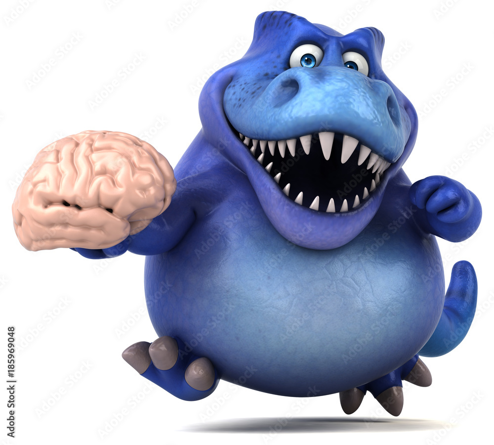 Fun dinosaur - 3D Illustration Fun dinosaur - 3D Illustration