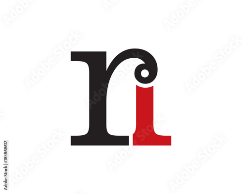 ri letter logo