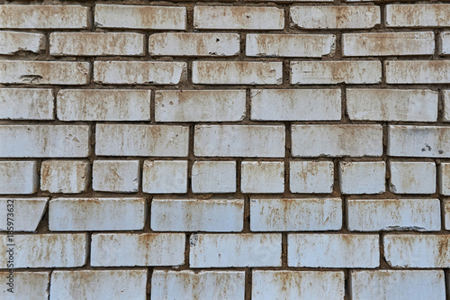 White brick wall texture seamless background