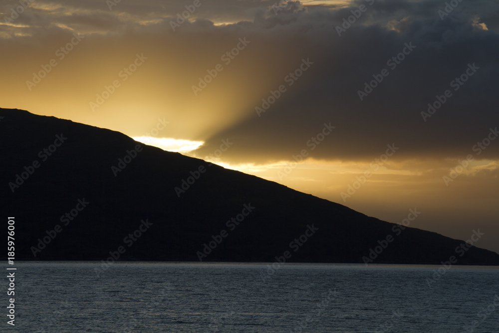 Sonnenuntergang an der Schottischen Küste