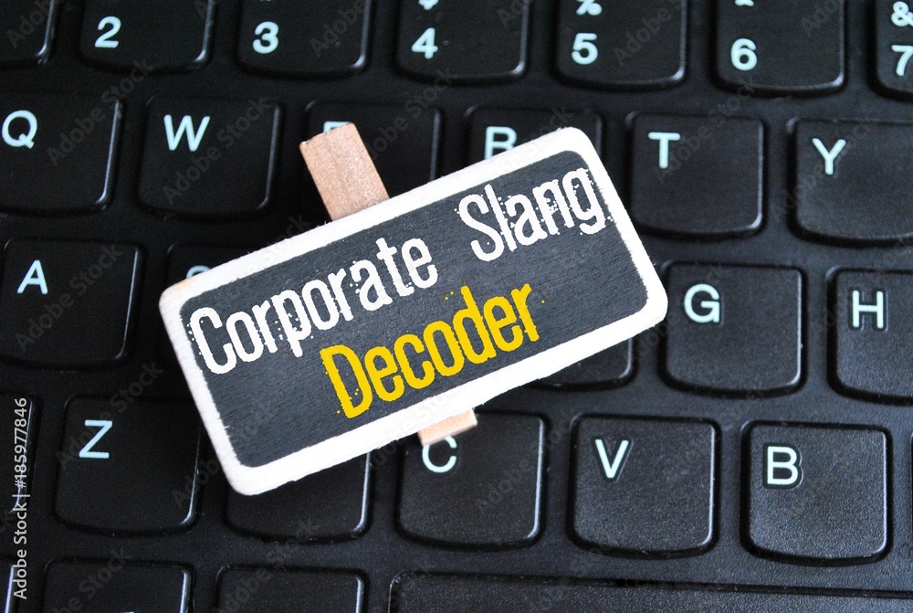 Corporate slang decoder - obrazy, fototapety, plakaty 
