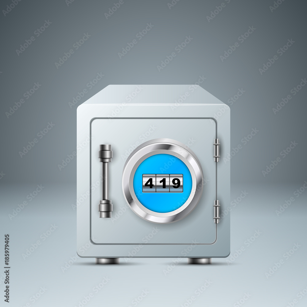 Safe, lock icon. Business infographic. Safe, lock icon. Business infographic.