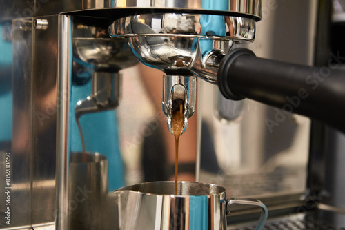 Coffee machine. Preparation of invigorating drink