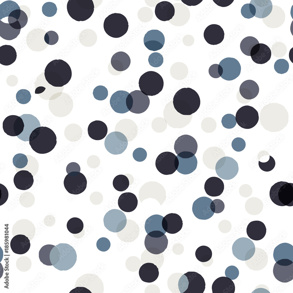 Vector seamless pattern with big confetti. Vector seamless pattern with big confetti.