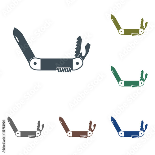 Camping knife icon